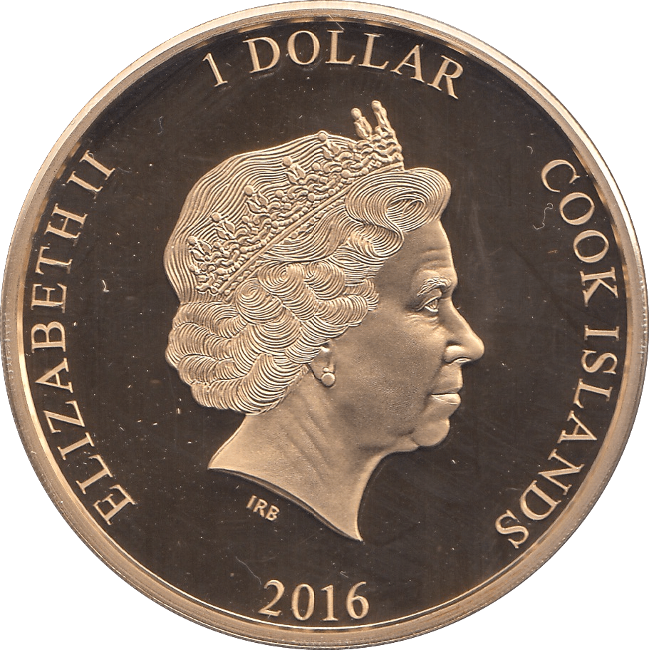 2016 ONE DOLLAR COOK ISLANDS - WORLD COINS - Cambridgeshire Coins