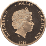 2016 ONE DOLLAR COOK ISLANDS - WORLD COINS - Cambridgeshire Coins