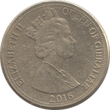 2016 ONE POUND GIBRALTAR TREE - £1 CIRCULATED - Cambridgeshire Coins