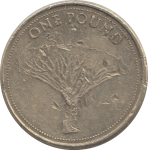 2016 ONE POUND GIBRALTAR TREE - £1 CIRCULATED - Cambridgeshire Coins
