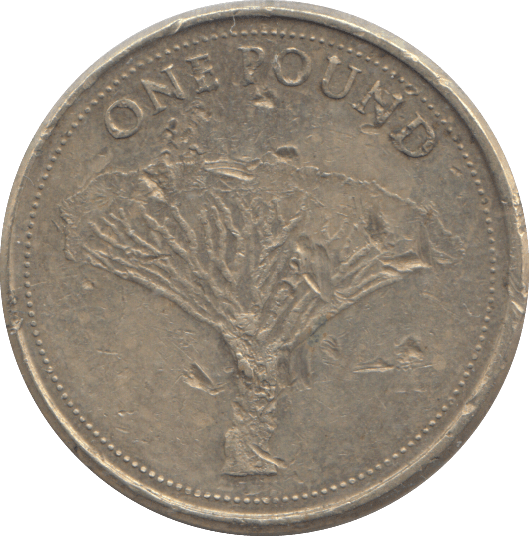 2016 ONE POUND GIBRALTAR TREE - £1 CIRCULATED - Cambridgeshire Coins