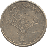 2016 ONE POUND GIBRALTAR TREE - £1 CIRCULATED - Cambridgeshire Coins