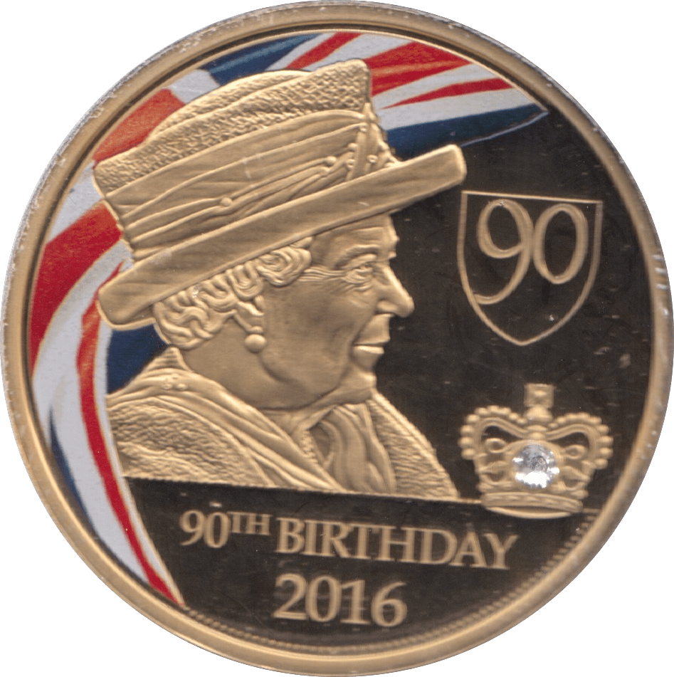 2016 QUEEN ELIZABETH 90TH BIRTHDAY MEDALLION F180 - MEDALS & MEDALLIONS - Cambridgeshire Coins