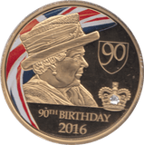 2016 QUEEN ELIZABETH 90TH BIRTHDAY MEDALLION F180 - MEDALS & MEDALLIONS - Cambridgeshire Coins