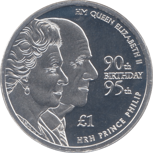 2016 QUEEN ELIZABETH AND PRINCE PHILIP BIRTHDAY SILVER ONE POUND - WORLD COINS - Cambridgeshire Coins