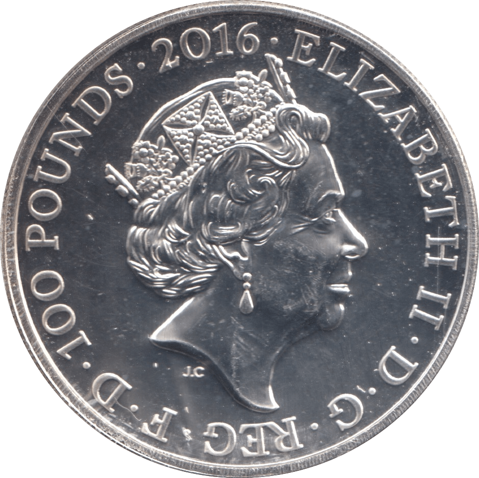 2016 SILVER £100 NELSONS COLUMN ( BU ) - SILVER WORLD COINS - Cambridgeshire Coins