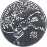 2016 SILVER £2 YEAR OF THE MONKEY - SILVER WORLD COINS - Cambridgeshire Coins