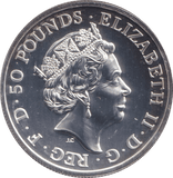 2016 SILVER 50 POUNDS - SILVER WORLD COINS - Cambridgeshire Coins