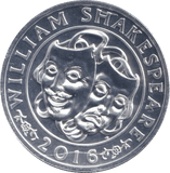 2016 SILVER FIFTY POUND COIN WILLIAM SHAKESPEARE BU - SILVER WORLD COINS - Cambridgeshire Coins