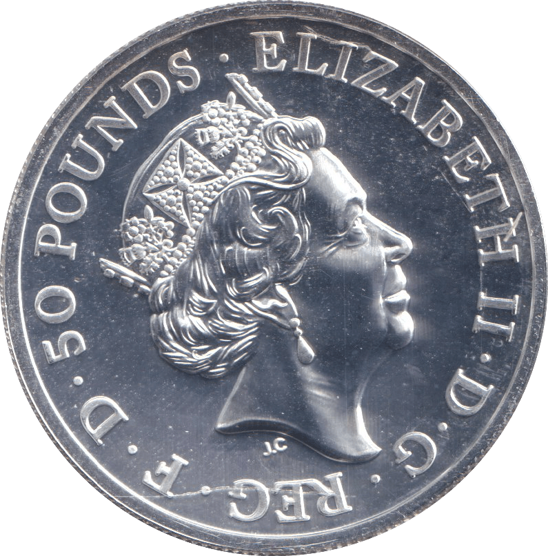 2016 SILVER FIFTY POUND COIN WILLIAM SHAKESPEARE BU - SILVER WORLD COINS - Cambridgeshire Coins