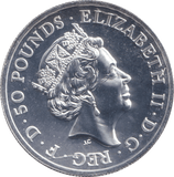 2016 SILVER FIFTY POUND COIN WILLIAM SHAKESPEARE BU - SILVER WORLD COINS - Cambridgeshire Coins