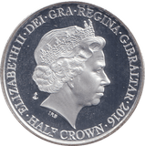 2016 SILVER HALFCROWN GIBRALTAR - SILVER WORLD COINS - Cambridgeshire Coins