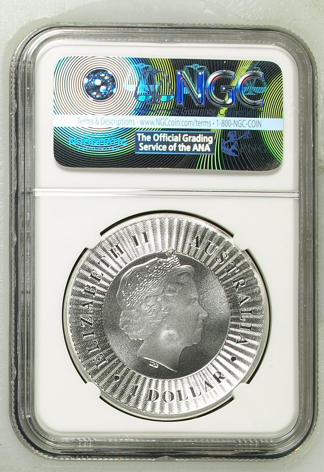 2016 SILVER KANGAROO $1 AUSTRALIA NGC MS 70 - NGC SILVER COINS - Cambridgeshire Coins