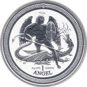 2016 SILVER PROOF 1OZ ANGEL ISLE OF MAN - SILVER WORLD COINS - Cambridgeshire Coins