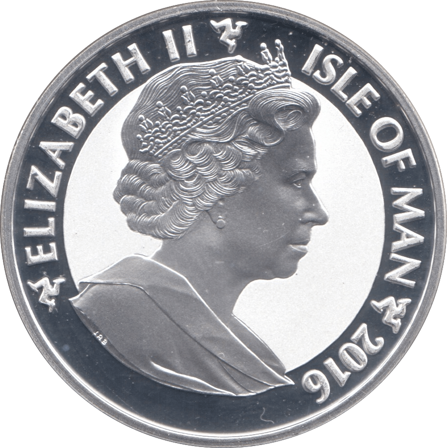 2016 SILVER PROOF 1OZ ANGEL ISLE OF MAN - SILVER WORLD COINS - Cambridgeshire Coins