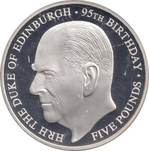 2016 SILVER PROOF £5 DUKE OF EDINBURGH BAILIWICK OF GUERNSEY - SILVER WORLD COINS - Cambridgeshire Coins