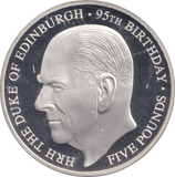 2016 SILVER PROOF £5 DUKE OF EDINBURGH BAILIWICK OF GUERNSEY - SILVER WORLD COINS - Cambridgeshire Coins