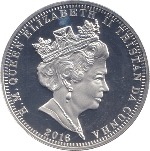 2016 SILVER PROOF £5 TRISTAN DA CUNHA - SILVER WORLD COINS - Cambridgeshire Coins