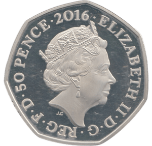 2016 SILVER PROOF 50 P OLYMPICS SWIMMING - 50P Silver Proof - Cambridgeshire Coins