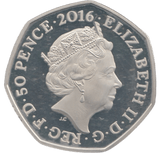 2016 SILVER PROOF 50 P OLYMPICS SWIMMING - 50P Silver Proof - Cambridgeshire Coins