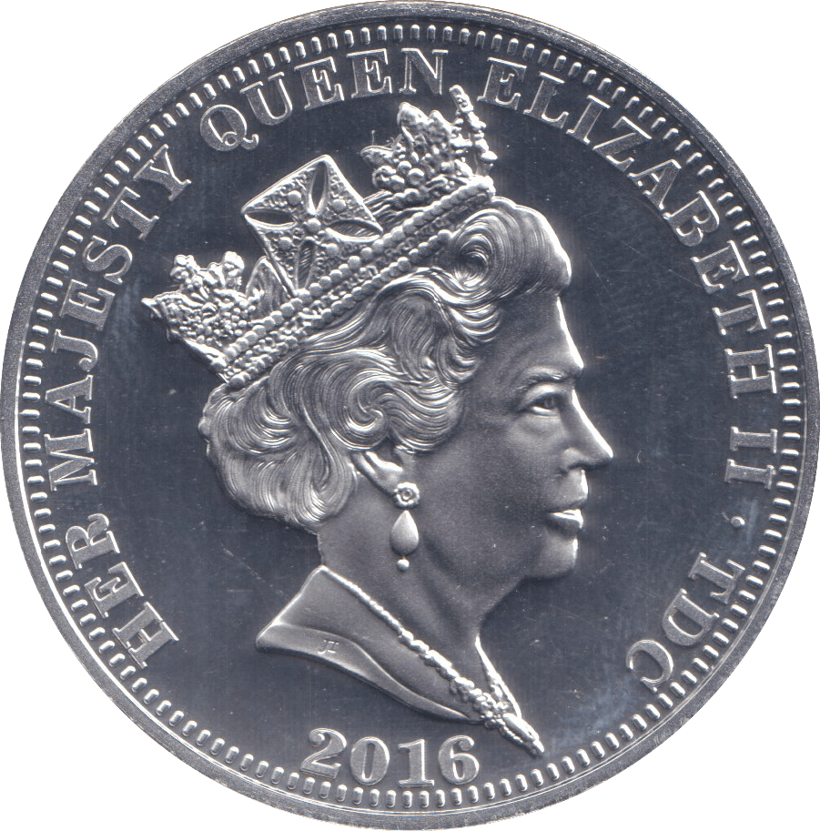 2016 SILVER PROOF £5 - SILVER WORLD COINS - Cambridgeshire Coins