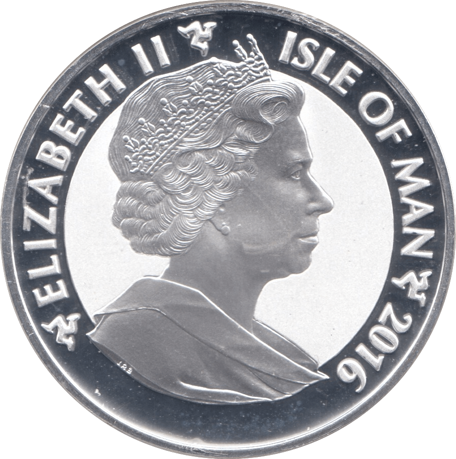 2016 SILVER PROOF 999 ANGEL ONE OUNCE ISLE OF MAN - SILVER WORLD COINS - Cambridgeshire Coins
