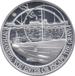 2016 SILVER PROOF BATTLE OF THE ATLANTIC HALF CROWN GIBRALTAR - SILVER WORLD COINS - Cambridgeshire Coins