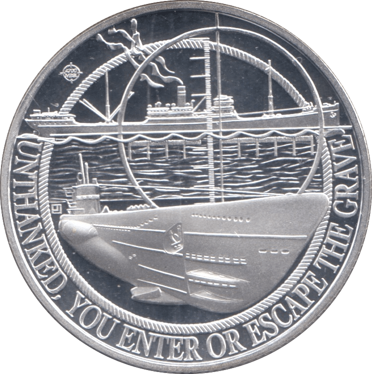 2016 SILVER PROOF BATTLE OF THE ATLANTIC HALF CROWN GIBRALTAR - SILVER WORLD COINS - Cambridgeshire Coins
