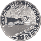 2016 SILVER PROOF BATTLE OF THE ATLANTIC HALF CROWN GIBRALTAR - SILVER WORLD COINS - Cambridgeshire Coins