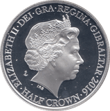2016 SILVER PROOF BATTLE OF THE ATLANTIC HALF CROWN GIBRALTAR - SILVER WORLD COINS - Cambridgeshire Coins