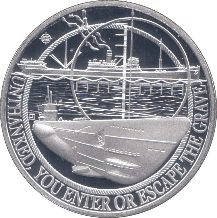 2016 SILVER PROOF BATTLE OF THE ATLANTIC HALF CROWN GIBRALTAR - SILVER WORLD COINS - Cambridgeshire Coins