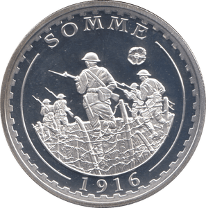 2016 SILVER PROOF BATTLE OF THE SOMME ONE CROWN GIBRALTAR - SILVER WORLD COINS - Cambridgeshire Coins