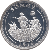 2016 SILVER PROOF BATTLE OF THE SOMME ONE CROWN GIBRALTAR - SILVER WORLD COINS - Cambridgeshire Coins