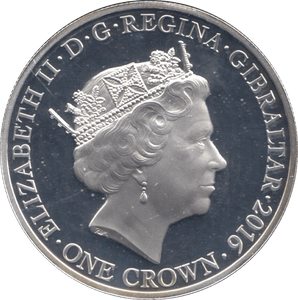 2016 SILVER PROOF BATTLE OF THE SOMME ONE CROWN GIBRALTAR - SILVER WORLD COINS - Cambridgeshire Coins
