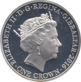 2016 SILVER PROOF BATTLE OF THE SOMME ONE CROWN GIBRALTAR - SILVER WORLD COINS - Cambridgeshire Coins