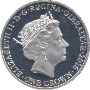 2016 SILVER PROOF BATTLE OF YPRES ONE CROWN GIBRALTAR - SILVER WORLD COINS - Cambridgeshire Coins
