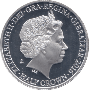 2016 SILVER PROOF HALFCROWN GIBRALTAR - SILVER WORLD COINS - Cambridgeshire Coins