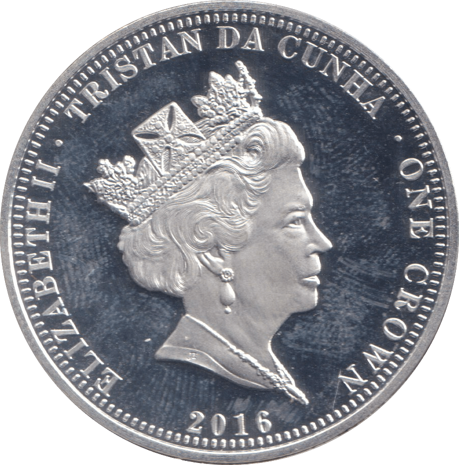 2016 SILVER PROOF ONE POUND TRISTAN DA CUNHA - SILVER WORLD COINS - Cambridgeshire Coins