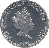 2016 SILVER PROOF ONE POUND TRISTAN DA CUNHA - SILVER WORLD COINS - Cambridgeshire Coins