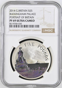 2016 SILVER PROOF PORTRAIT OF FIVE POUNDS ( NGC ) PF 69 ULTRA CAMEO - NGC SILVER COINS - Cambridgeshire Coins