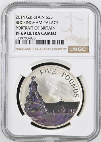 2016 SILVER PROOF PORTRAIT OF FIVE POUNDS ( NGC ) PF 69 ULTRA CAMEO - NGC SILVER COINS - Cambridgeshire Coins
