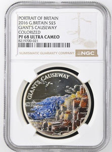2016 SILVER PROOF PORTRAIT OF GIANT'S CAUSEWAY ( NGC ) PF 68 ULTRA CAMEO - NGC SILVER COINS - Cambridgeshire Coins