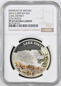 2016 SILVER PROOF PORTRAIT OF LAKE DISTRICT ( NGC ) PF67 ULTRA CAMEO - NGC SILVER COINS - Cambridgeshire Coins