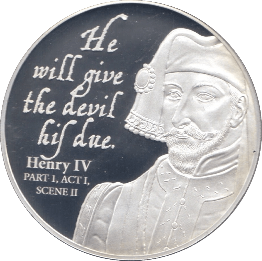 2016 SILVER PROOF TWO DOLLARS COOK ISLANDS HENRY IV - SILVER WORLD COINS - Cambridgeshire Coins