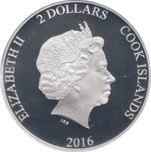 2016 SILVER PROOF TWO DOLLARS COOK ISLANDS HENRY IV - SILVER WORLD COINS - Cambridgeshire Coins