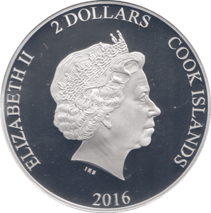 2016 SILVER PROOF TWO DOLLARS COOK ISLANDS HENRY V - SILVER WORLD COINS - Cambridgeshire Coins
