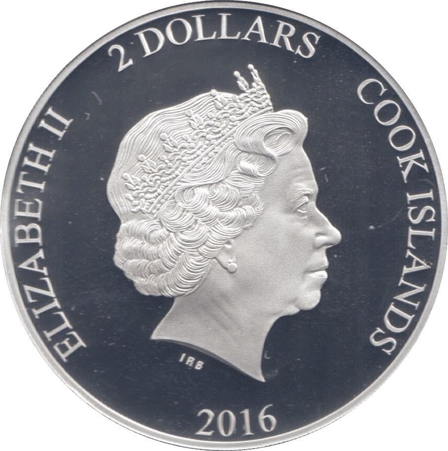 2016 SILVER PROOF TWO DOLLARS COOK ISLANDS HENRY V - SILVER WORLD COINS - Cambridgeshire Coins