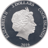 2016 SILVER PROOF TWO DOLLARS COOK ISLANDS HENRY V - SILVER WORLD COINS - Cambridgeshire Coins