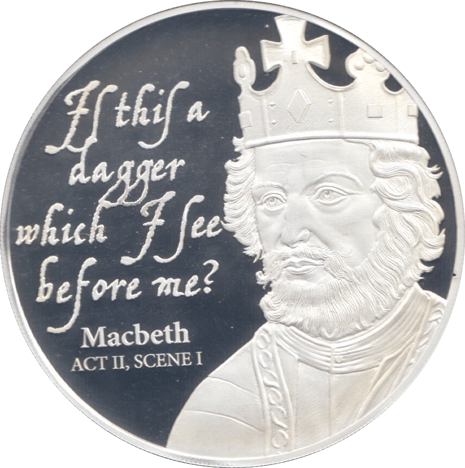 2016 SILVER PROOF TWO DOLLARS COOK ISLANDS MACBETH - SILVER WORLD COINS - Cambridgeshire Coins