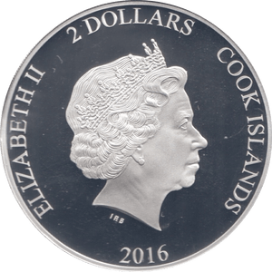 2016 SILVER PROOF TWO DOLLARS COOK ISLANDS MACBETH - SILVER WORLD COINS - Cambridgeshire Coins